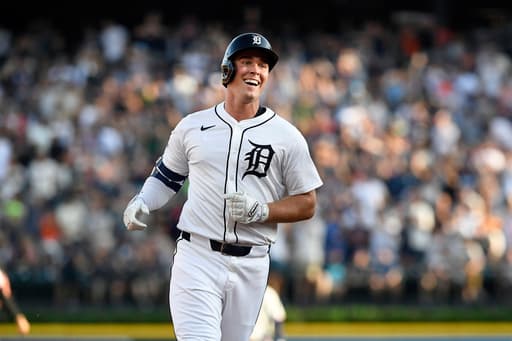 Tigers place OF Kerry Carpenter on injured list with right hamstring strain