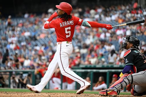 Abrams and Wood each hit 2 homers as Nationals outslug Diamondbacks in 10-7 victory