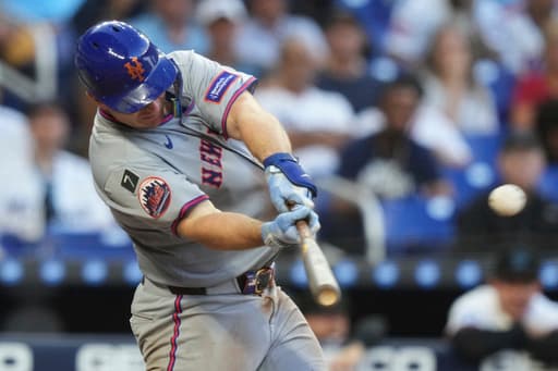 Alonso hits tying homer and Mets edge Marlins 6-5 in 11 innings