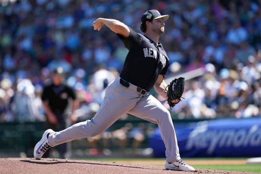Yankees ace Gerrit Cole throws 4 1/3 innings at Double-A in his first minor league rehab start