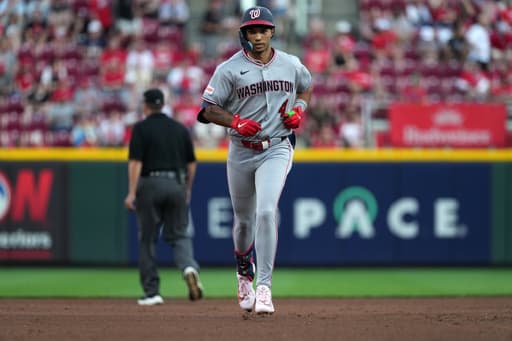 James Wood hits 12th homer and Nationals go deep season-high 6 times in 10-4 win over Reds