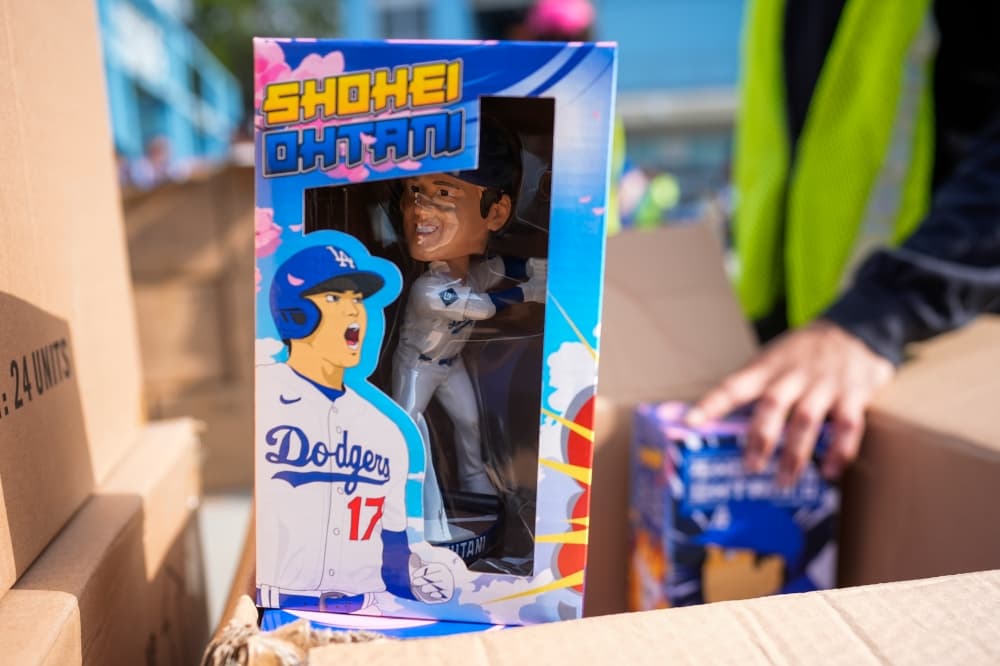 Dodgers’ first Shohei Ohtani bobblehead giveaway creates ‘a stir’ and snarls stadium traffic