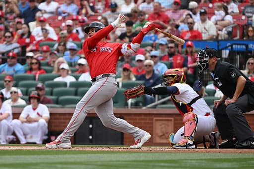 Contreras and Story each get 4 hits to help the Red Sox beat the Cardinals 9-3