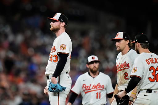 Orioles trade reliever Bryan Baker to Rays for 37th pick in draft