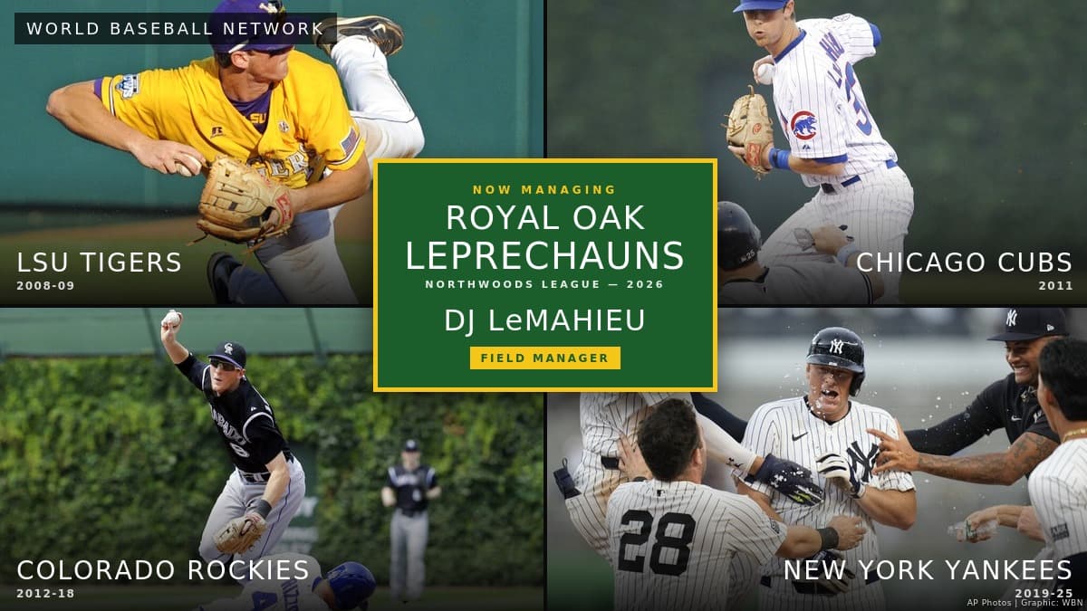 DJ LeMahieu Hired to Manage Royal Oak Leprechauns of Northwoods League
