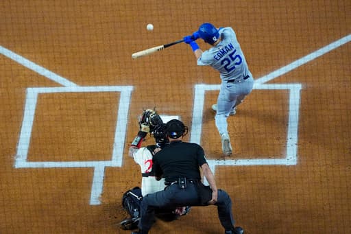 Edman hits leadoff HR filling in for Ohtani and Yamamoto strikes out 10 as Dodgers beat Texas 3-0