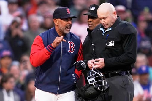 Red Sox starter Walker Buehler, manager Alex Cora ejected after arguing with ump against Mets