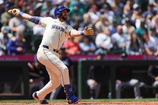Raleigh hits 23rd homer and Arozarena gets winning hit in 9th to lift Mariners over Twins 2-1
