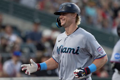 Alcantara sharp, Lopez homers to pace the Marlins past the A’s, 7-2