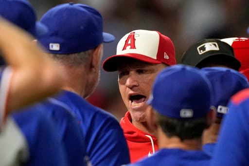 Emotions run high, as 4 Angels batters are hit by pitches in 8-5 win over Rangers