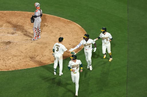 Lawrence Butler hits 3-run homer in the Athletics’ 11-4 win over the Astros in home opener