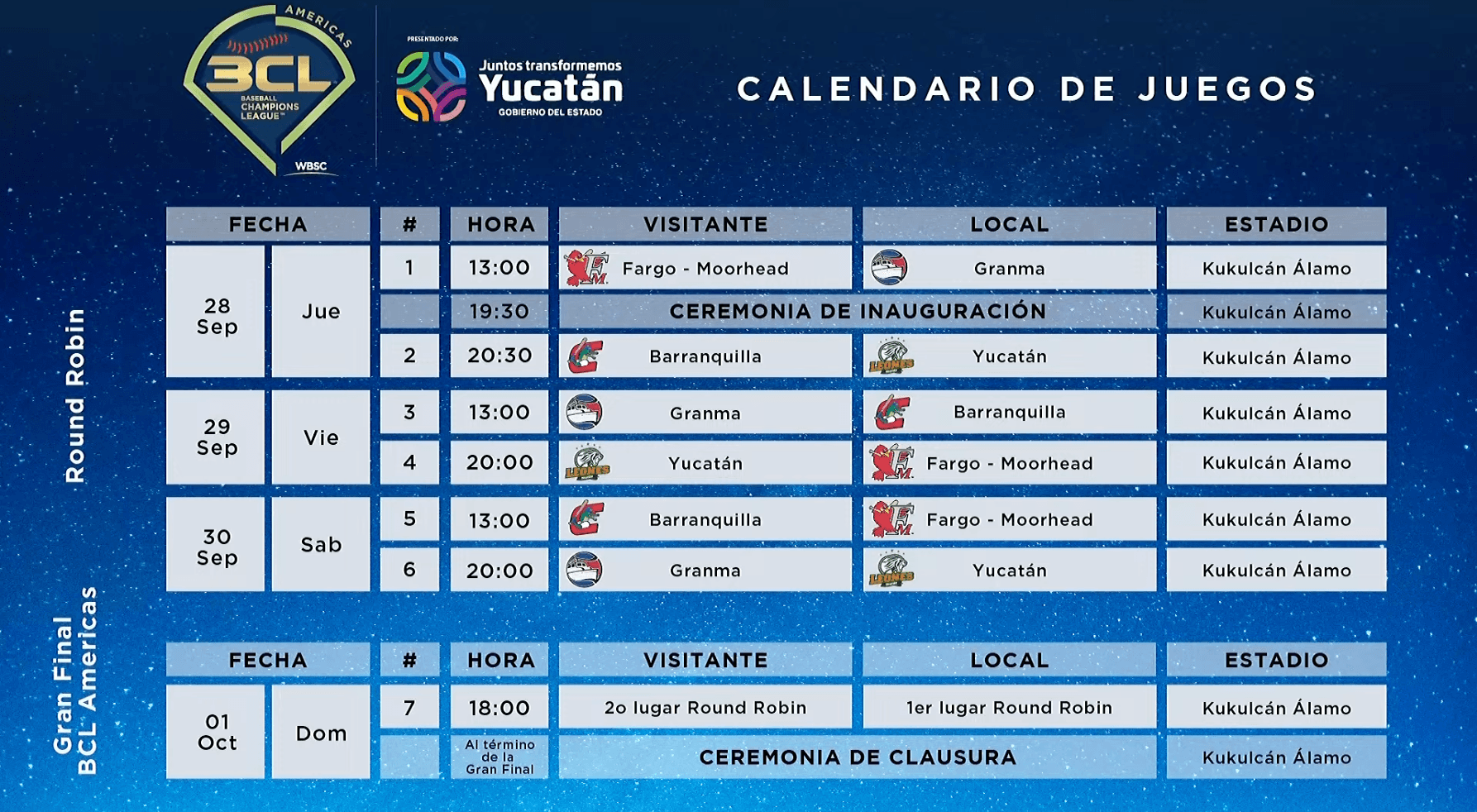 2023 Baseball Champions League Schedule, Ticket Prices Announced