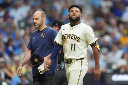 Brewers outfielder Jackson Chourio leaves game against Cubs with hamstring spasm