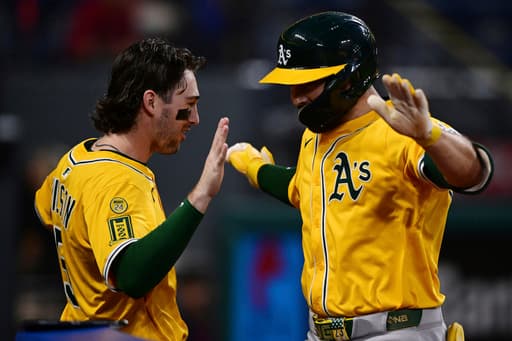 Athletics get late homers from Langeliers, Wilson and Kurtz in 8-2 win over Guardians