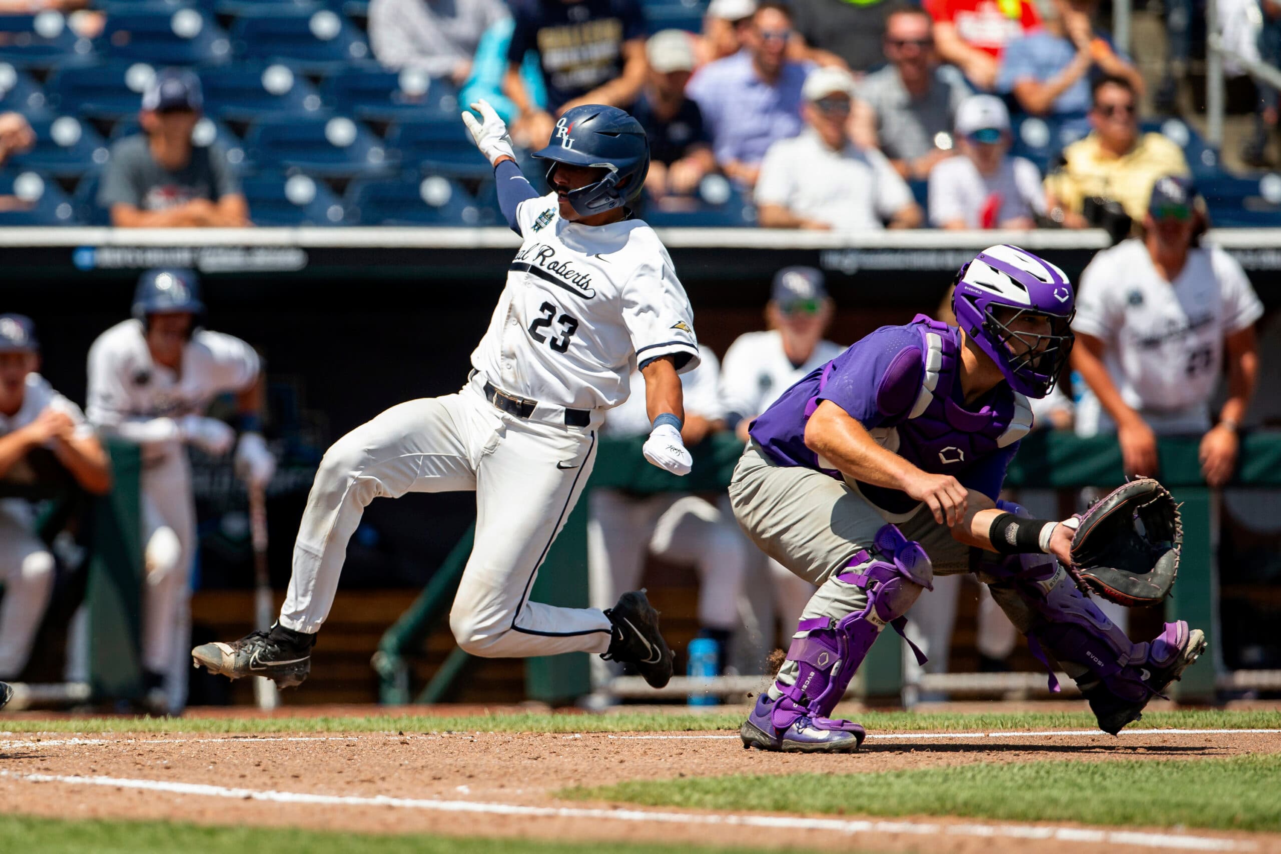 College World Series: TCU Extinguishes Oral Roberts’ Title Hopes