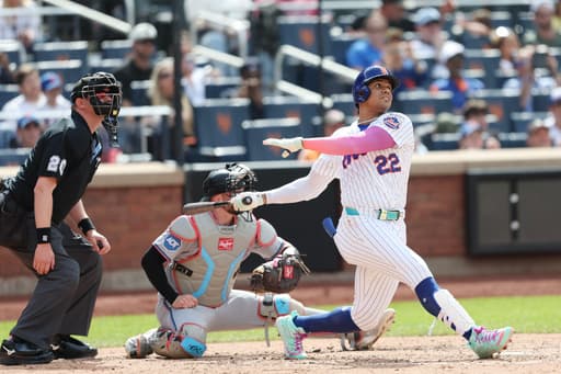 Soto’s grand slam and Benge’s leadoff homer help Mets pound Marlins 10-1 for 3-game sweep