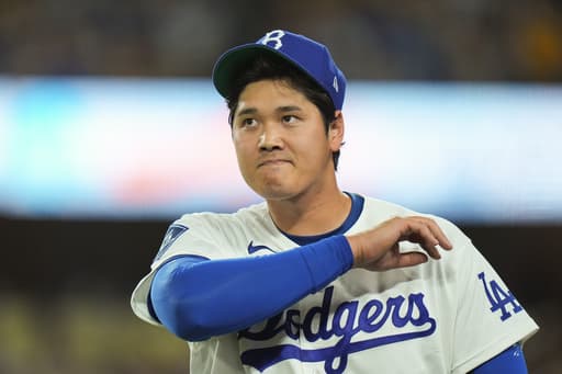 Shohei Ohtani pitches but doesn’t bat for first time since 2021. He’s still sore from a hit-by-pitch