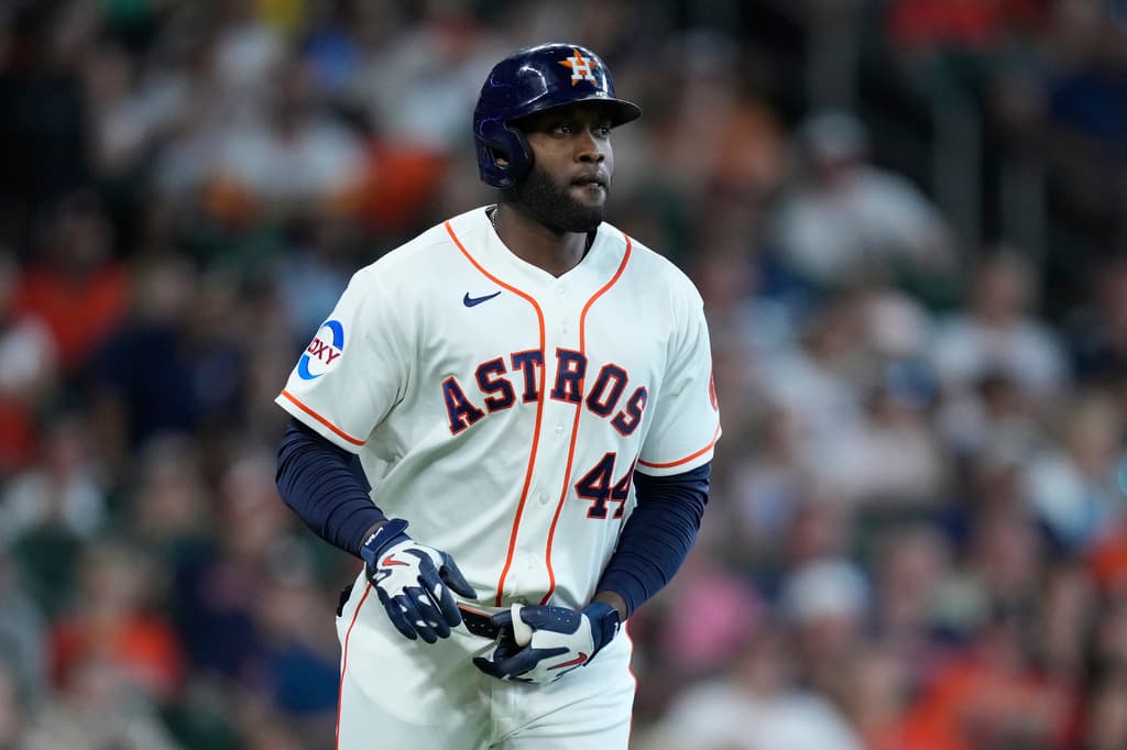 Yordan Alvarez's Triple Crown bid will have to survive a major challenge from the AL East