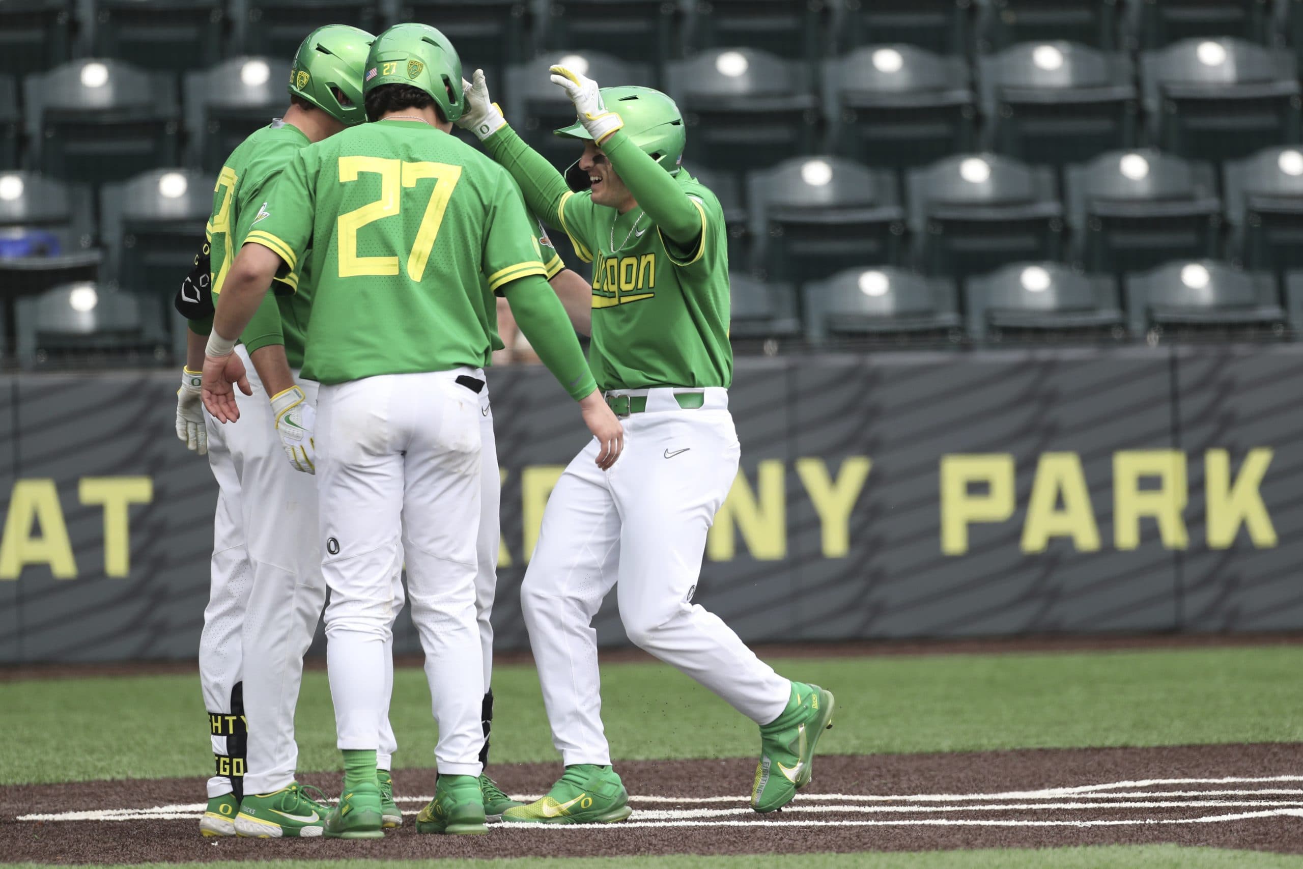 Oregon Ducks Score 63 Runs in Three Games Against Columbia