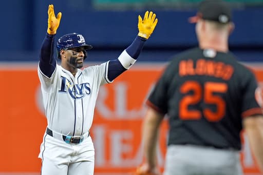 Yandy Díaz homers, leads Rays to 4-1 win over Orioles