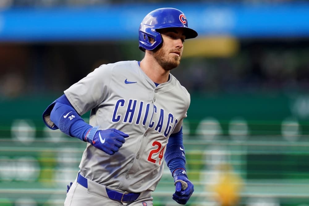 Cody Bellinger delivers four hits, including a homer, as the Cubs surge past the Pirates 7-2