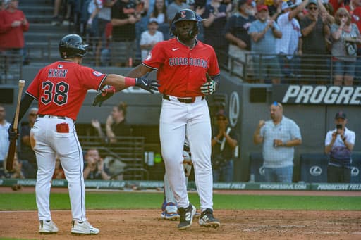 Rocchio’s 3-run homer in the 10th gives AL Central champion Guardians a 9-8 win over Rangers