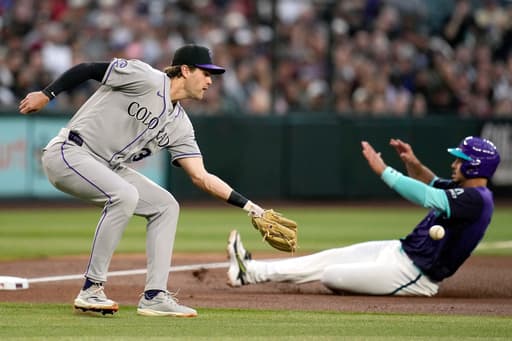 Stevens, Rumfield help Rockies rally past Diamondbacks for a 3-2 win