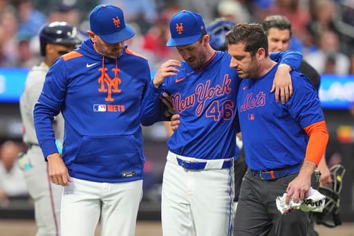 Mets right-hander Griffin Canning injures left ankle, leaves game vs. Braves in 3rd inning