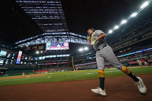 The Athletics hit 3 solo home runs in the 1st inning