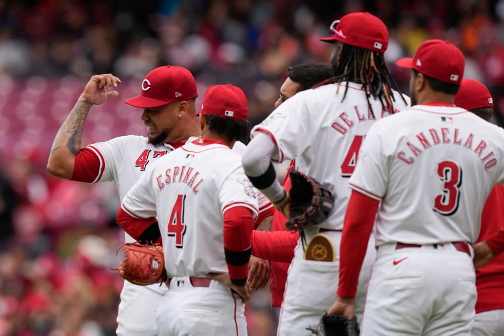 Reds pitcher Frankie Montas injured in the first inning against the Angels