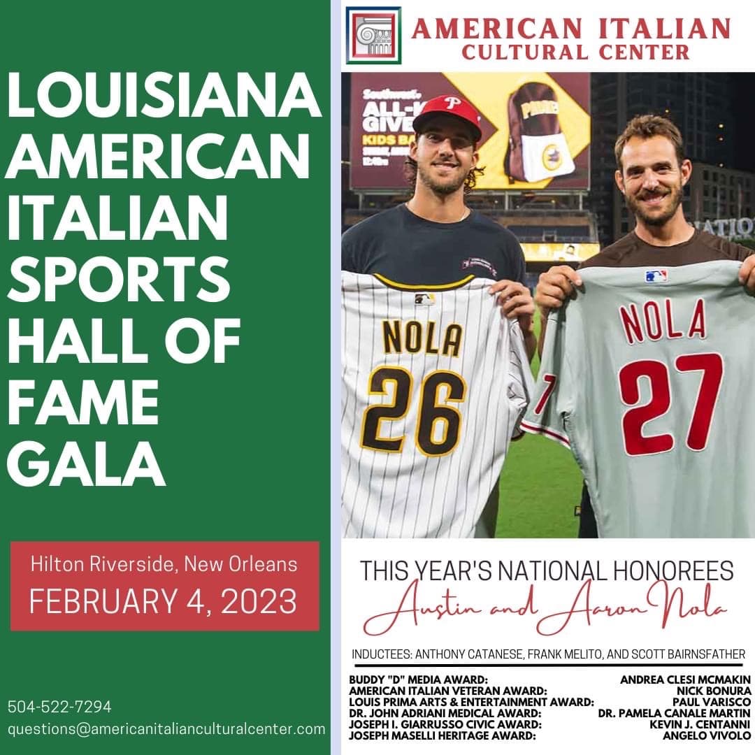 Austin Nola Honored at American Italian Sports Hall of Fame Gala